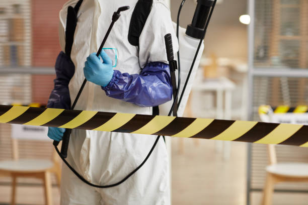 Professional Biohazard Cleanup technician working in Kingston, NH